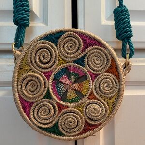 Colorful Woven Crossbody Bag NEW